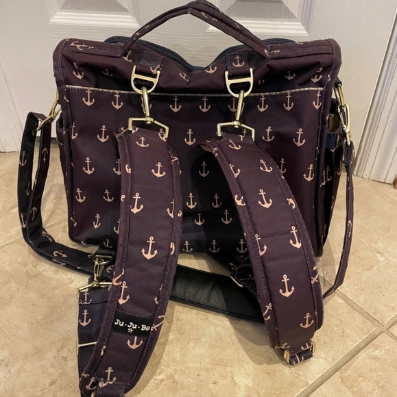 Ju Ju Be Bff Anchor Diaper Bag Backpack - Picture 2 of 5